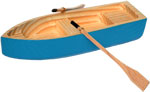 Bild vom Artikel Ruderboot blau