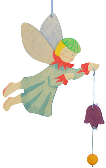 Bild vom Artikel Wiegenanhänger Elfe mit Glockenblume