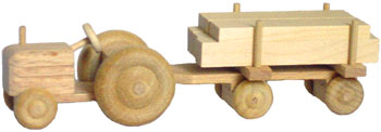 Bild vom Artikel kleiner Spielzeugtraktor Holz