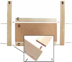 Legeplan Rückwand