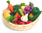 Bild vom Artikel Obst und Gemüse im Korb