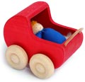 Bild vom Artikel Puppenwagen rot, ohne Puppe