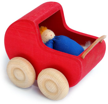 Bild vom Artikel Puppenwagen rot, ohne Puppe