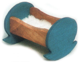 Bild vom Artikel Wiege für Puppenhauspuppen, blau