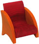 Bild vom Artikel Puppenhaus-Sessel rot